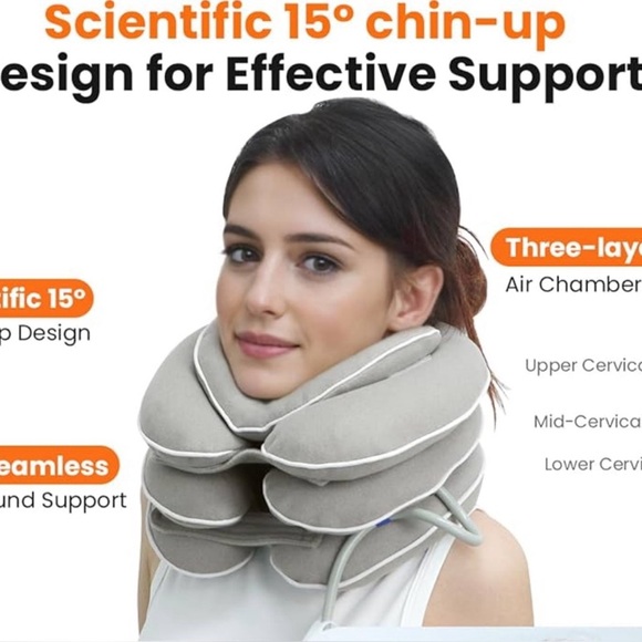 NWT Neck stretcher with neck brace color gray - Picture 4 of 11